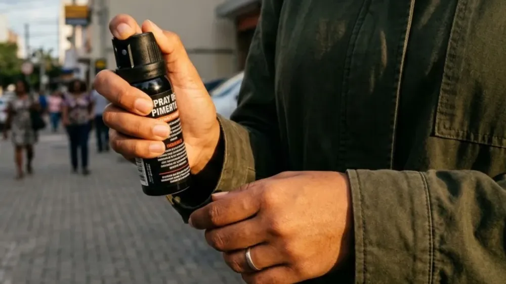 Lei que libera spray de pimenta para defesa pessoal feminina entra em vigor